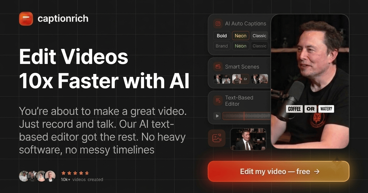 captionrich product screenshot